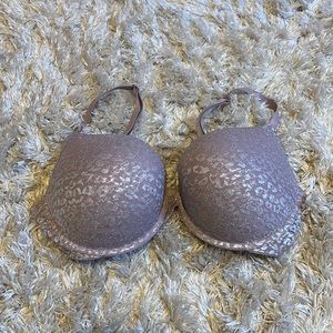 Victoria’s Secret purple leopard push-up bra